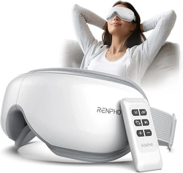 RENPHO Eye Massager with Remote, Heat, Compression, Birthday  or Holiday Gifts for Women or Men
