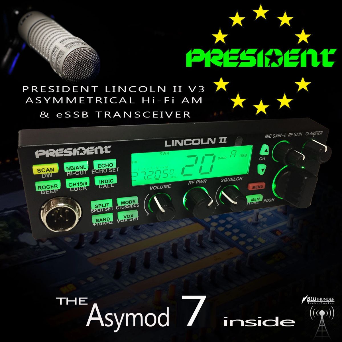 Asymod™ and the President Lincoln II+ Hi-Fi Asymmerical AM and eSSB