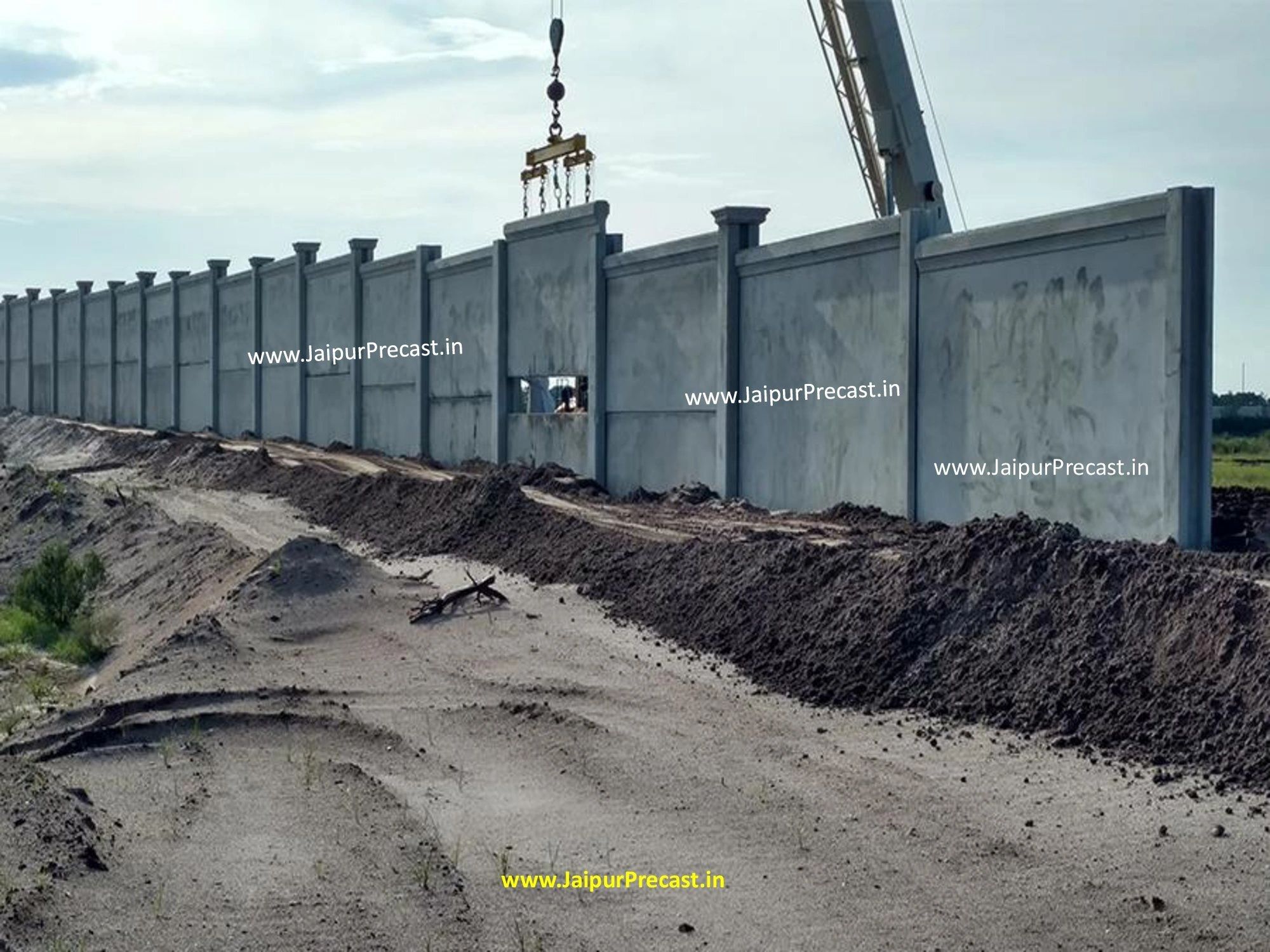 PRECAST WALL HEAVY CONCRETE WALL JAIPUR #PRECAST #WALL #DELHI_PRECAST #PRECASTBOUNDARY #CONCRETE