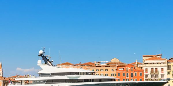 Superyacht in Venice , Italy