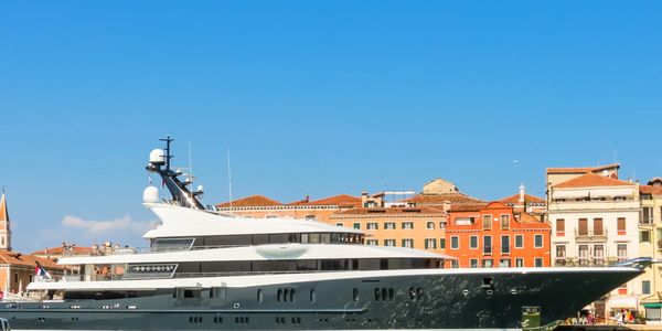Superyacht in Venice , Italy