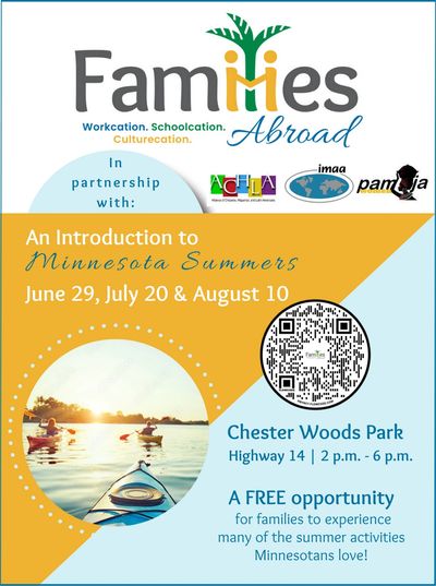 Flier with information for MN Summers events. Ideas for activities for families to do together.