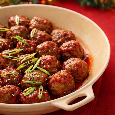 Raspberry Sweet & Spicy Holiday Meatballs