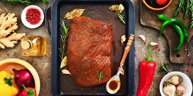 London Broil in Marinade