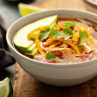Roasted Chicken Fajita Soup