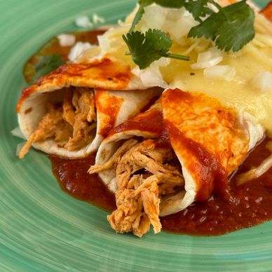 Left-over Turkey Enchiladas