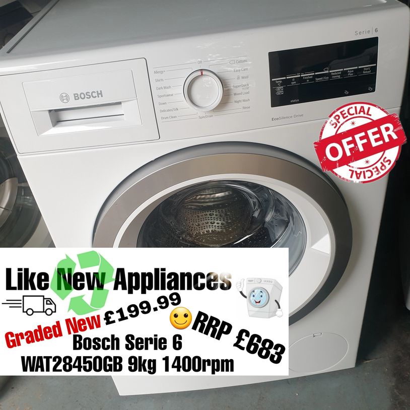Like New Appliances supplying washing machines and Tumble dryers to