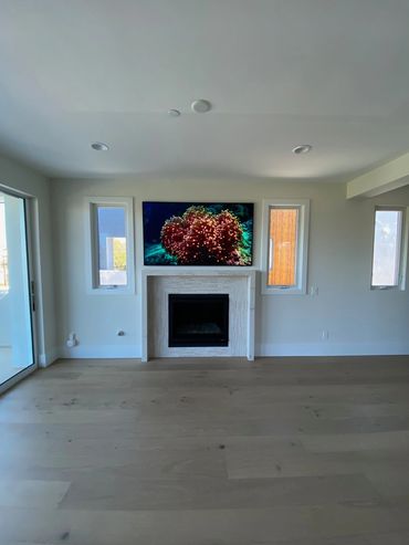 TV over fireplace