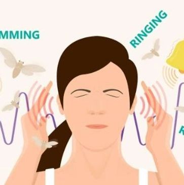 Woman experiencing auditory hallucinations with moths.