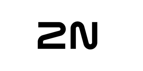 Stylized black text '2N' on a white background.