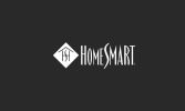 HomeSmart logo on black background.