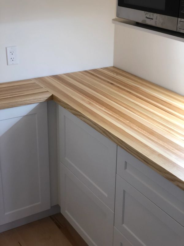 White ash countertops