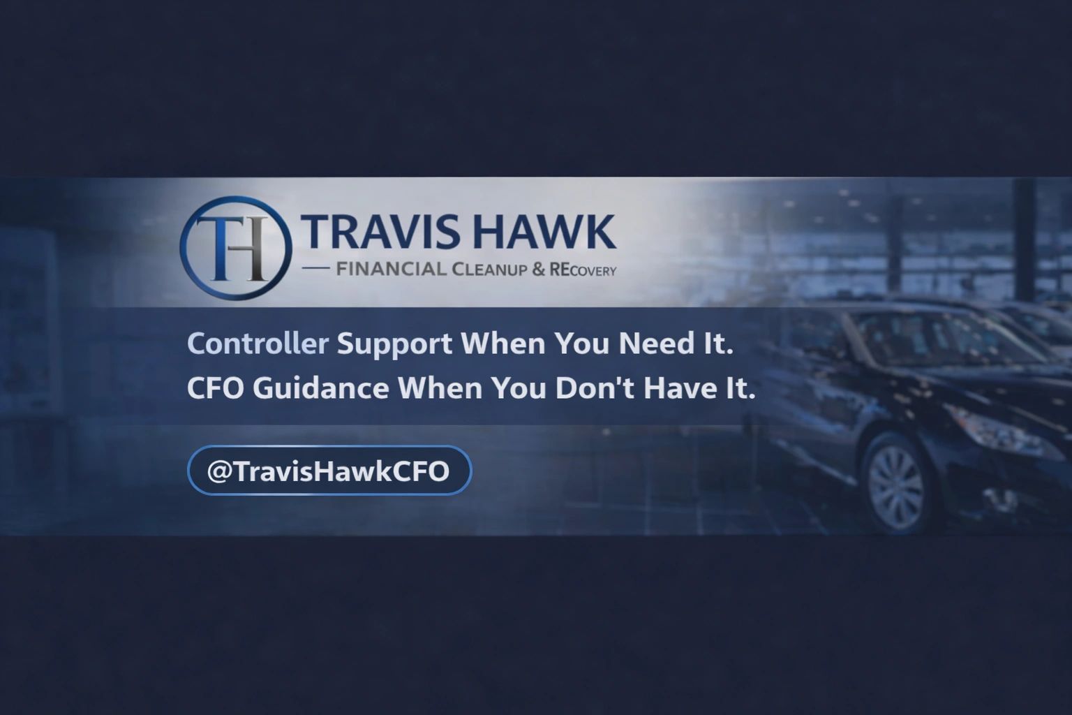 Travis Hawk offers financial cleanup, controller support, and CFO guidance.