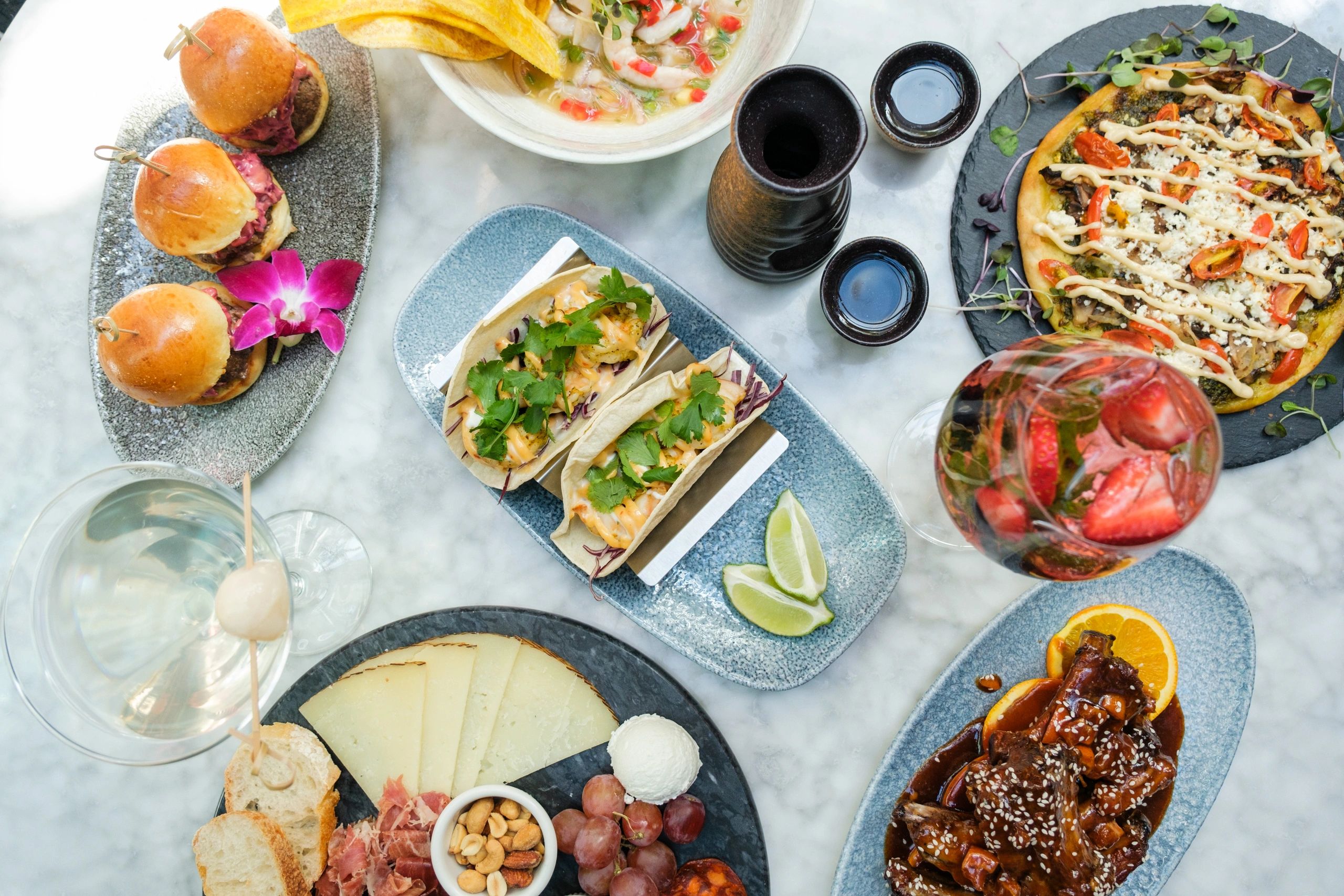 Breakfast brunch dinner bonsaii tapas wine bar
