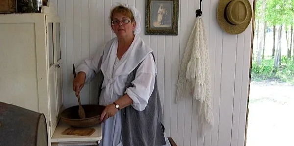 woman cooking in the molson kitchen