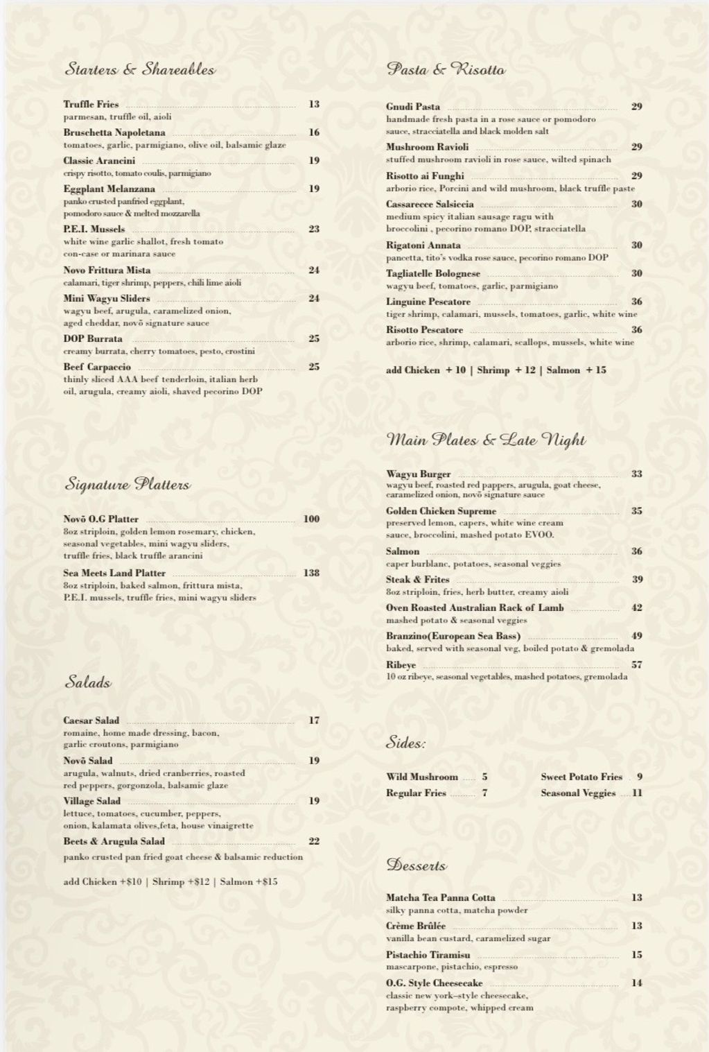 Food Menu