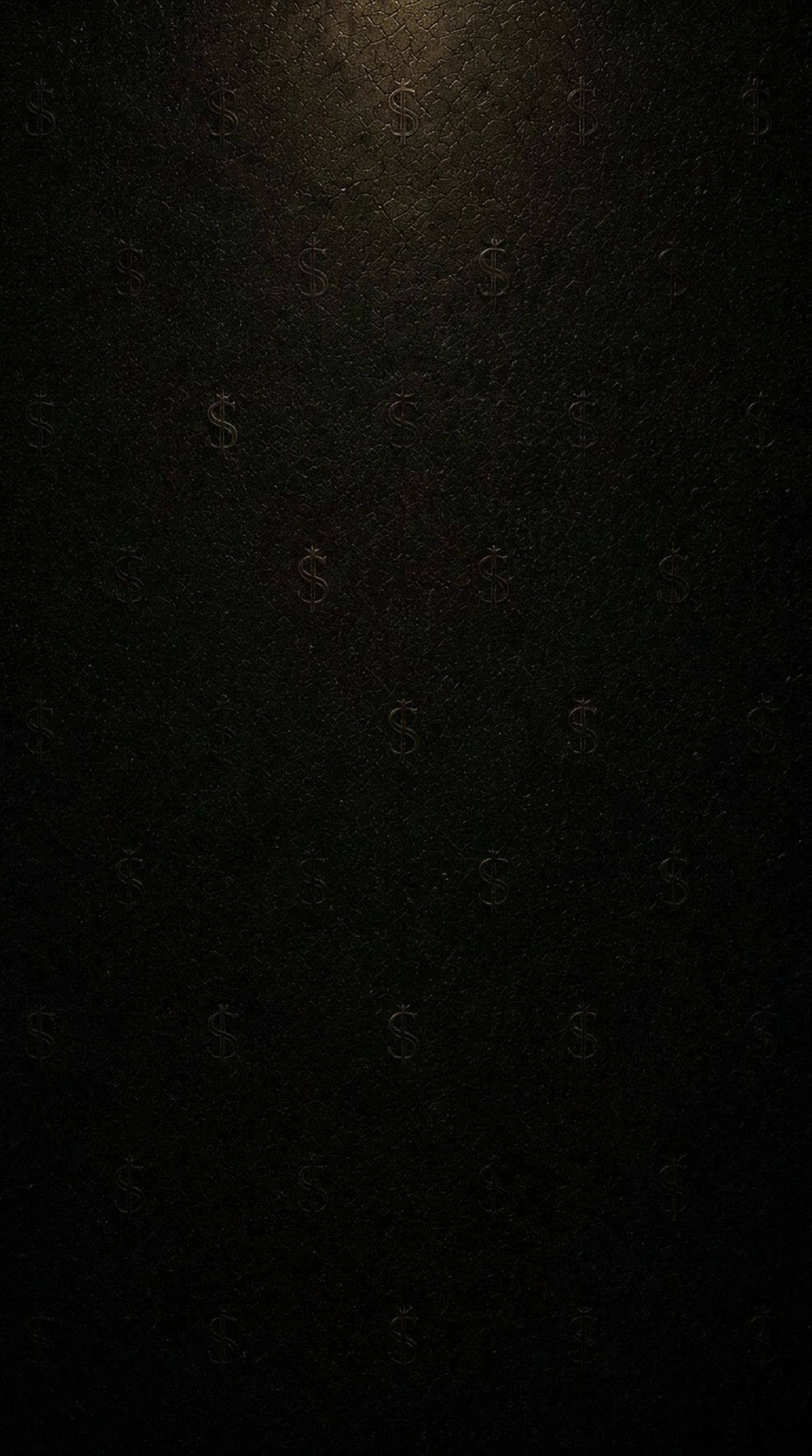 Silent Wealth by SØVERE — a dark minimalist artwork with currency symbols emerging from the texture.