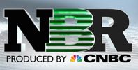 NBR logo produced by CNBC with green and black lettering.