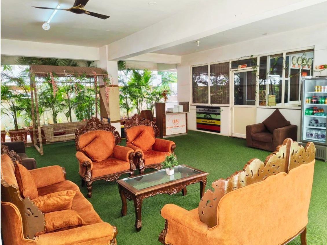 Lobby at unique home stays, kondapur, hyderabad