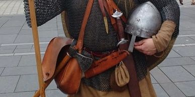 Present Past Living History Saxon Warrior