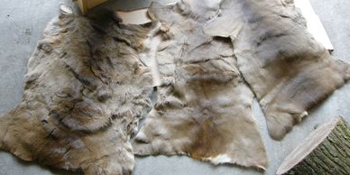 Present Past Historical Crafts - Roe deer pelts