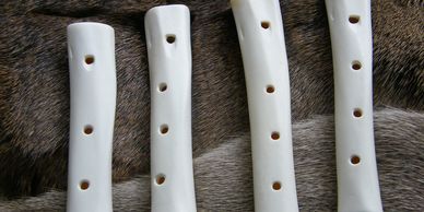 Present Past Historical Crafts - Deer & sheep bone flutes