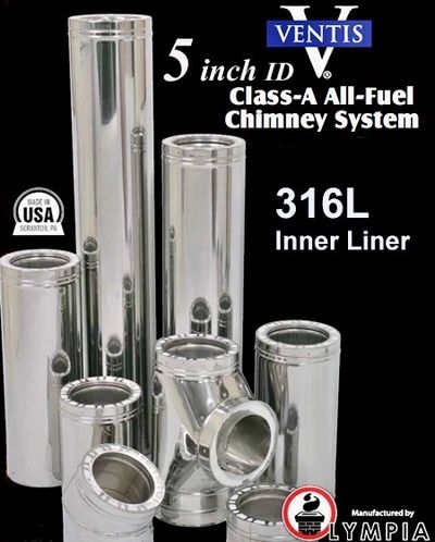 class a all fuel chimney system 
