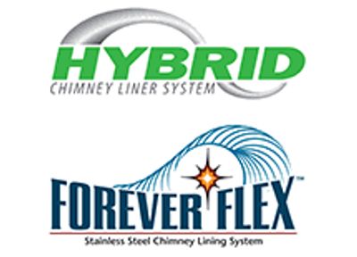 Hybrid chimney liner system forever flex stainless steel chimney venting system