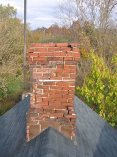 cleaning inspection missing bricks mortar chimney repair