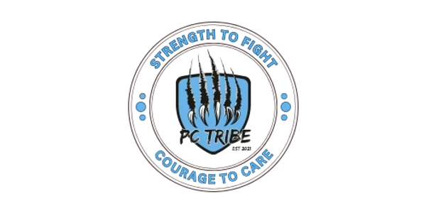 Logo with claw marks and the text 'PC Tribe' surrounded by motivational phrases.
