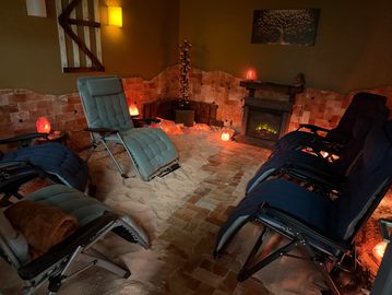 Himalayan salt room in Norco Pure Wellness in Norco, Ca