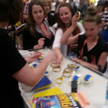 Origami event at Book Expo USA with artist Linda Stephen.