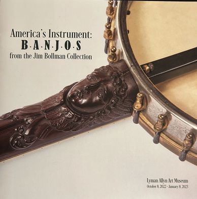 Booklet cover for “America’s Instrument: Banjos from the Jim Bollman Collection,” 2022
