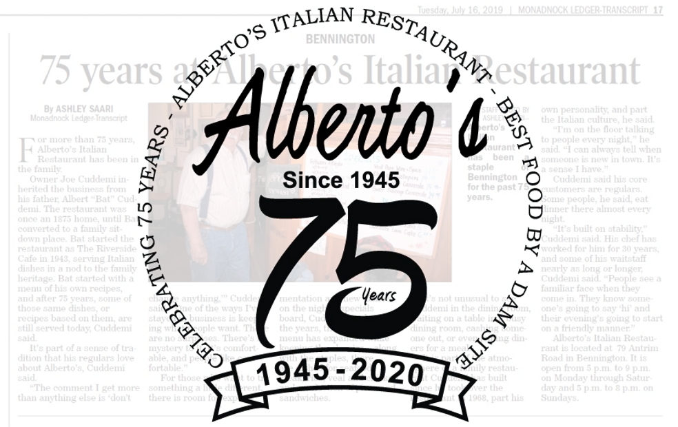 Alberto Ristorante Menu - Alberto Ristorante