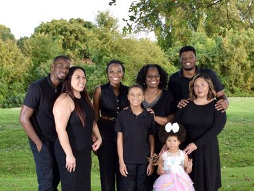 Family Group Photo in the Park.