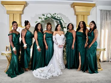 Bride with Bridesmaids | Germantown, MD
