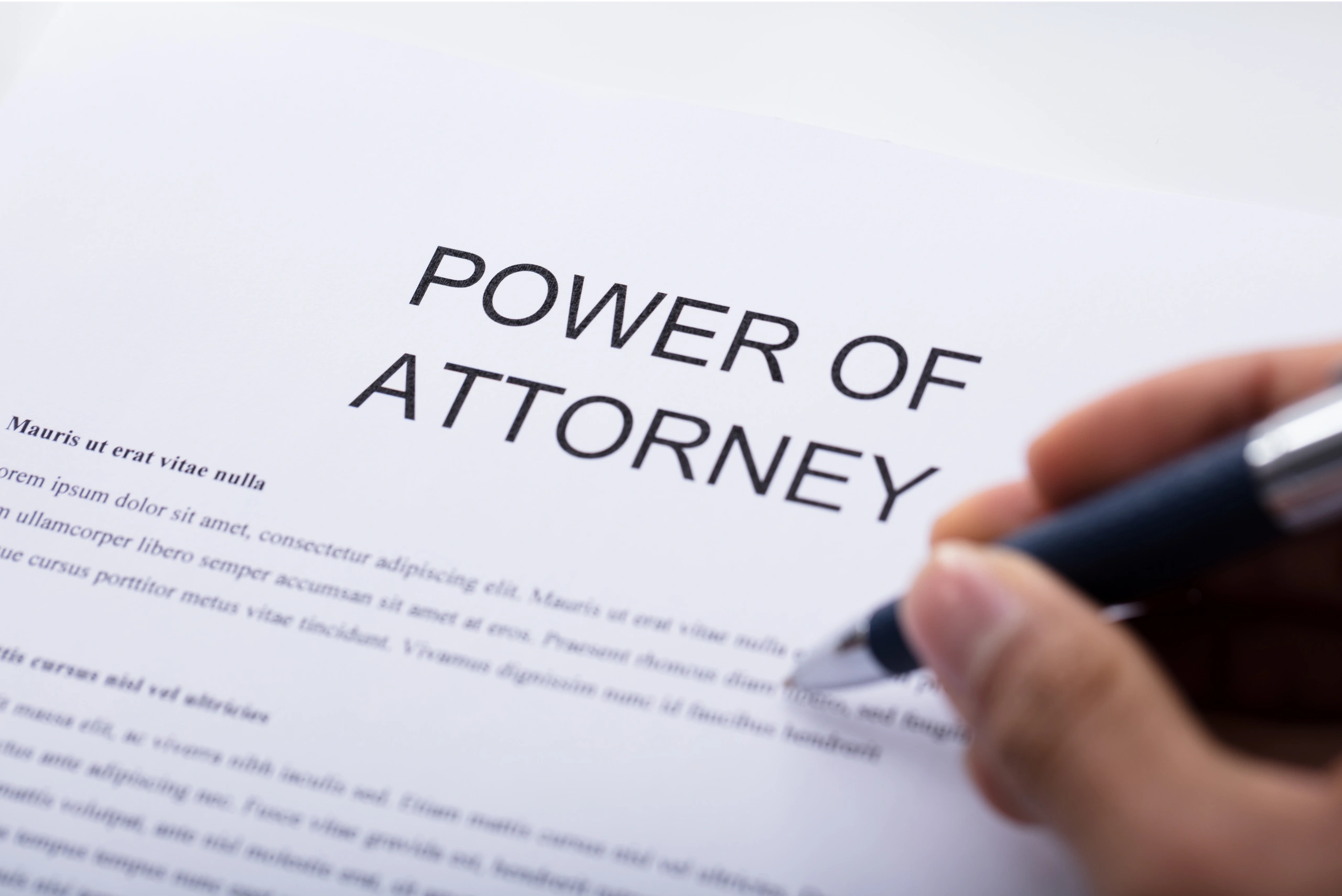 Power of Attorney, POA - Alpha Law LLC