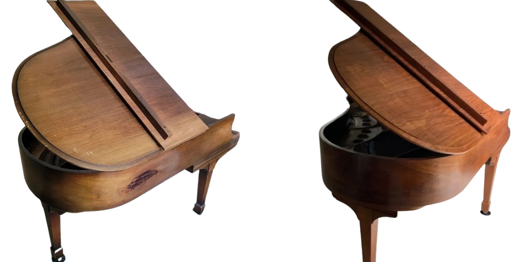 Walnut Baby Grand Piano