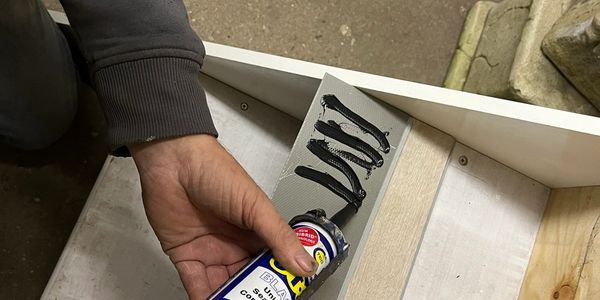 glue added to a cladding peace 