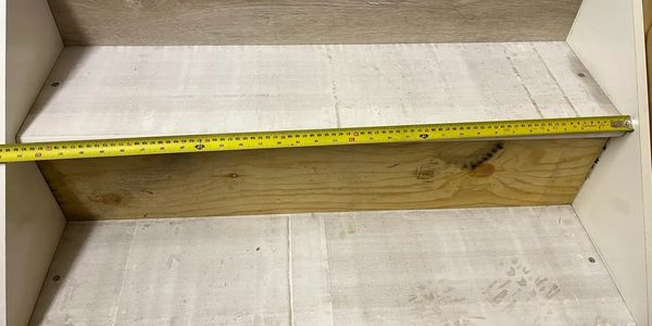 a step being measured