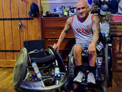 Joseph Castillo donates rugby chair