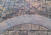 stamped concrete with ribbon