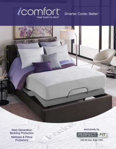 Designed for Serta Icomfort brand home product as poster and full color magazine ad using Adobe Illu