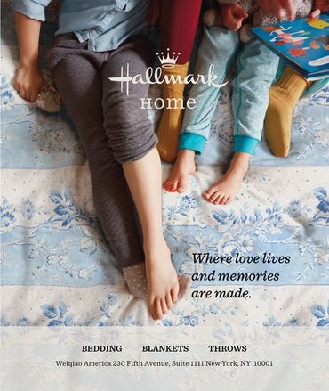 Print ad for Hallmark Home products.