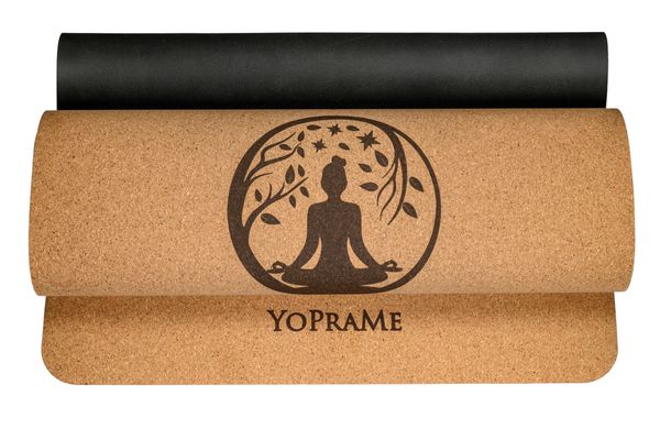 YoPraMe Cork & Natural Rubber Yoga Mat