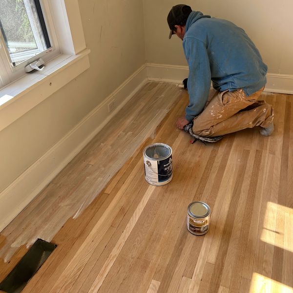 Applying white wash stain | Proficiency Painting