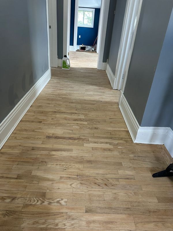 Staining Prep - Sanded floor |Proficiency Painting| Cobourg Painter|Colborne Painter