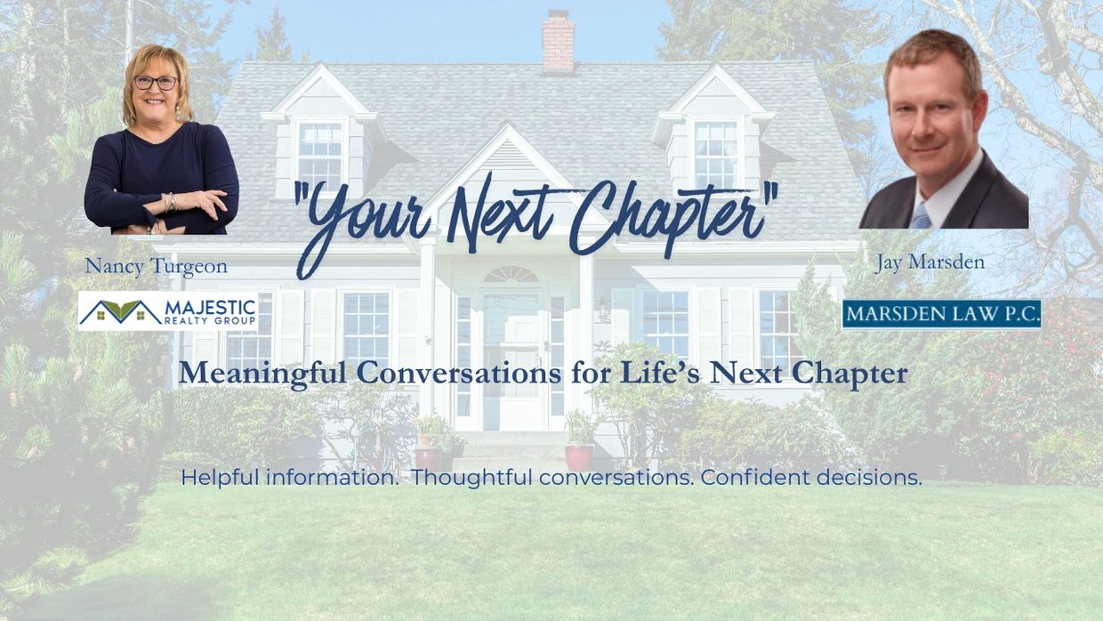 Real estate and legal professionals promote meaningful conversations for life's transitions.