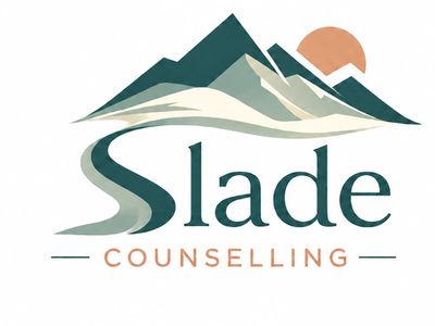 Logo for Slade Counselling with mountain design.