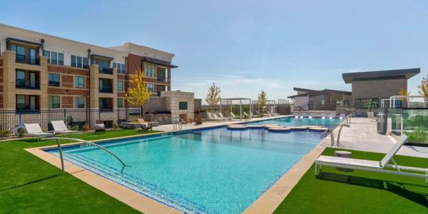 Artificial turf by a pool in Frisco, TX
